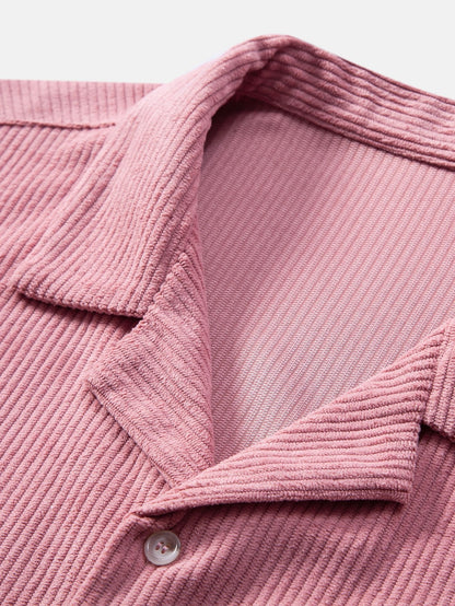 Adalrich® | Short Sleeve Corduroy Cuban Shirt & Shorts