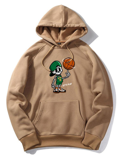Jasper | Basketball Skeleton Print Hoodie