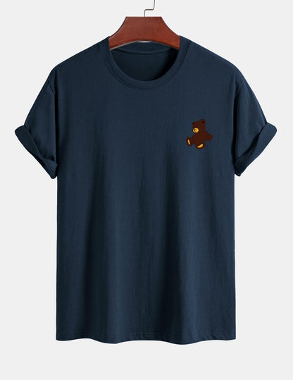 Yoab® | Teddy Bear Print Cotton T-Shirt