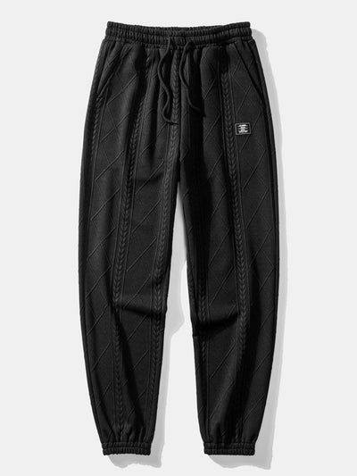 Azzedine® | Geometric Jacquard Jogger Pants