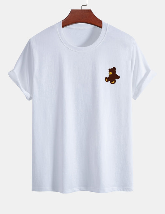 Yoab® | Teddy Bear Print Cotton T-Shirt