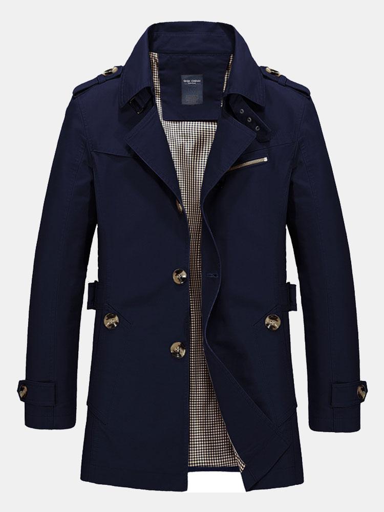 Zane | Long Line Chino Coat