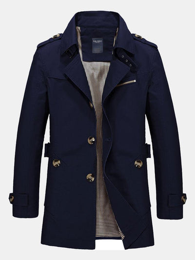 Zane | Long Line Chino Coat