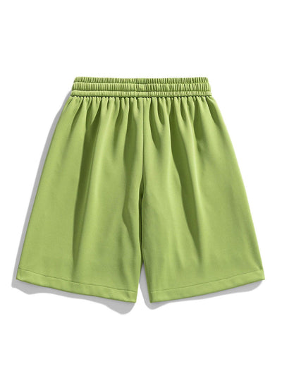 Nicanor | Basic Textured Drawstring Shorts