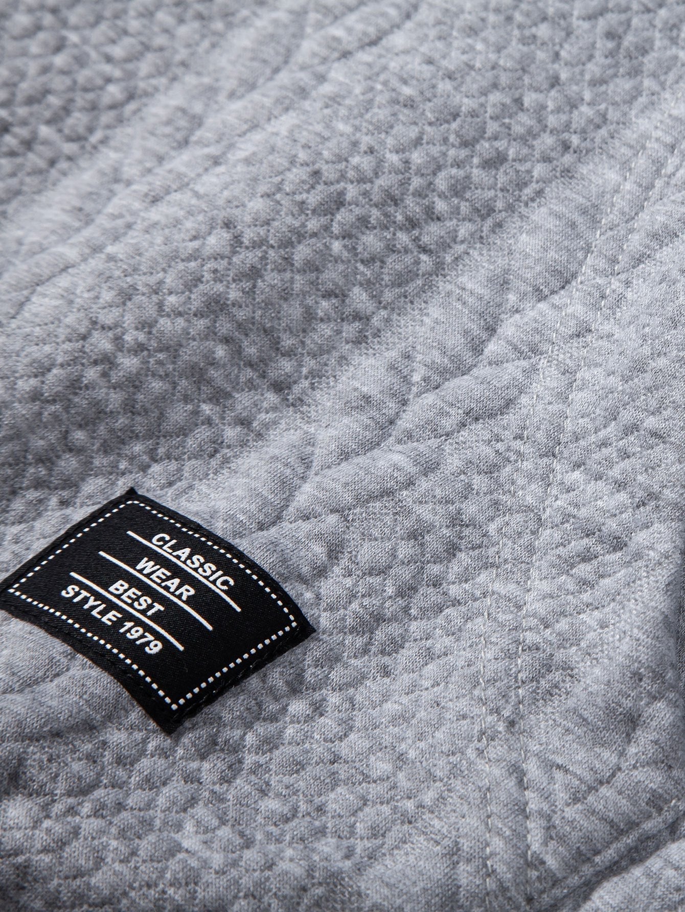 Bruce | Relax Fit Wheat Jacquard Hoodie