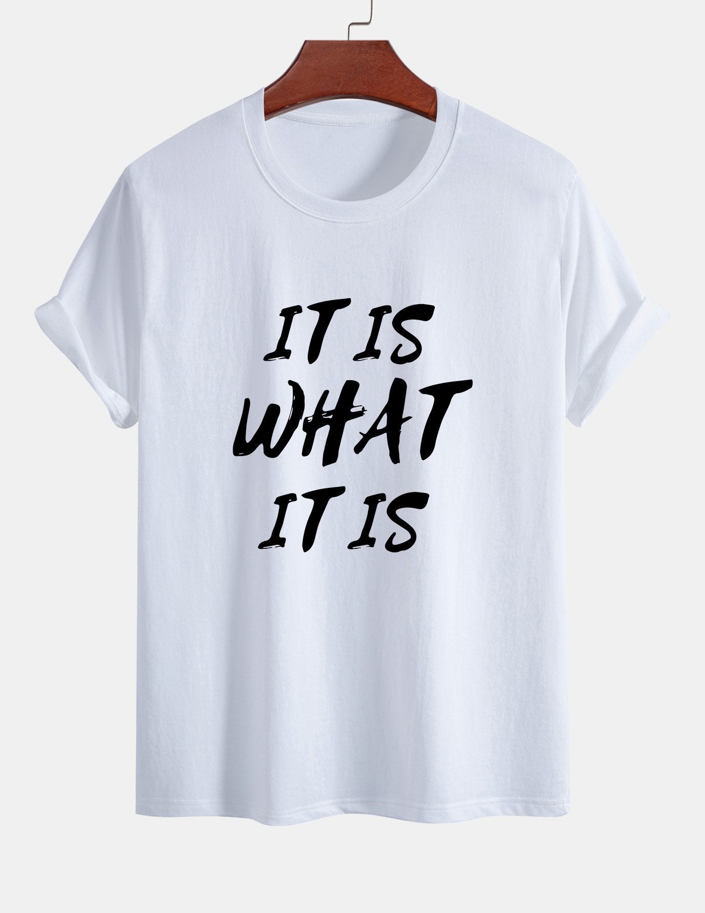 Ulrico® | It Is What It Is Print Cotton T-Shirt