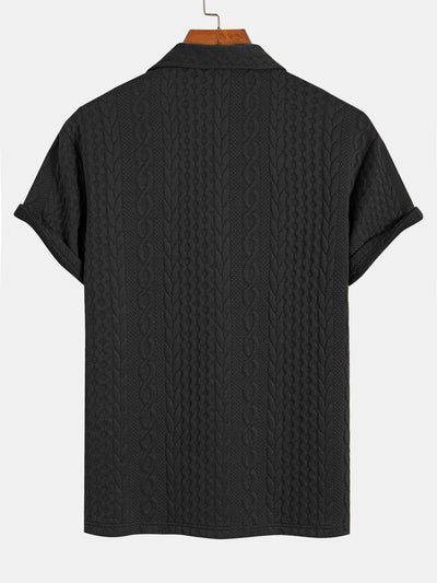 Todd® | Twist Textured Jacquard Polo