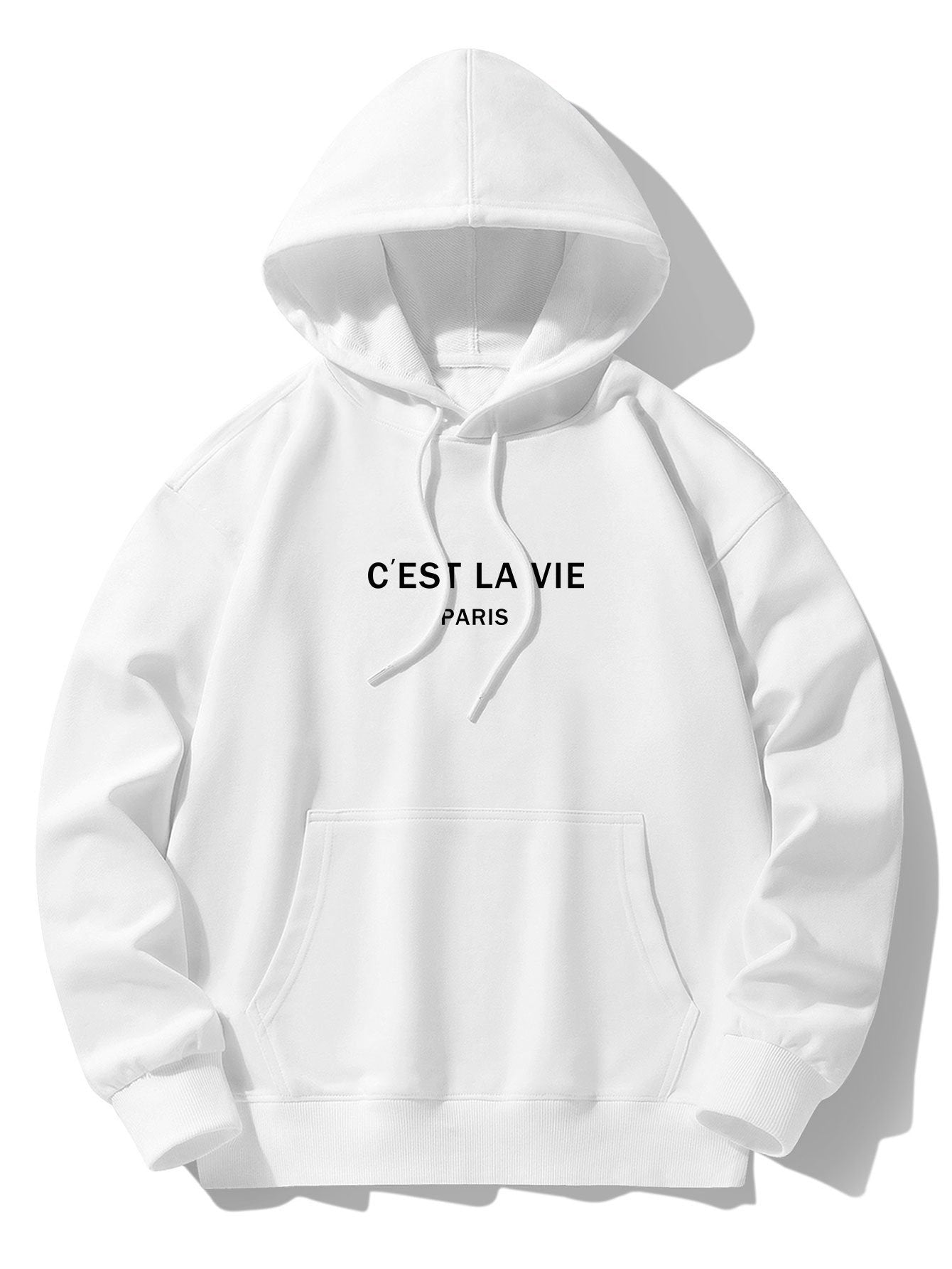 Cyrus | Paris Print Cotton Blend Hoodie