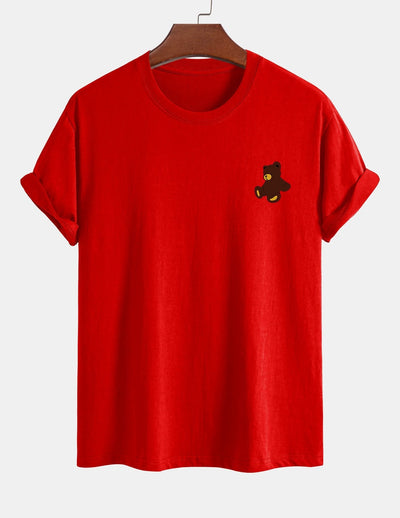 Yoab® | Teddy Bear Print Cotton T-Shirt