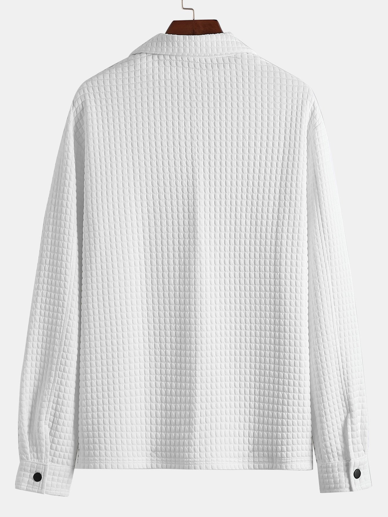 Ahmik® | Quilted Waffle Jacquard Overshirt