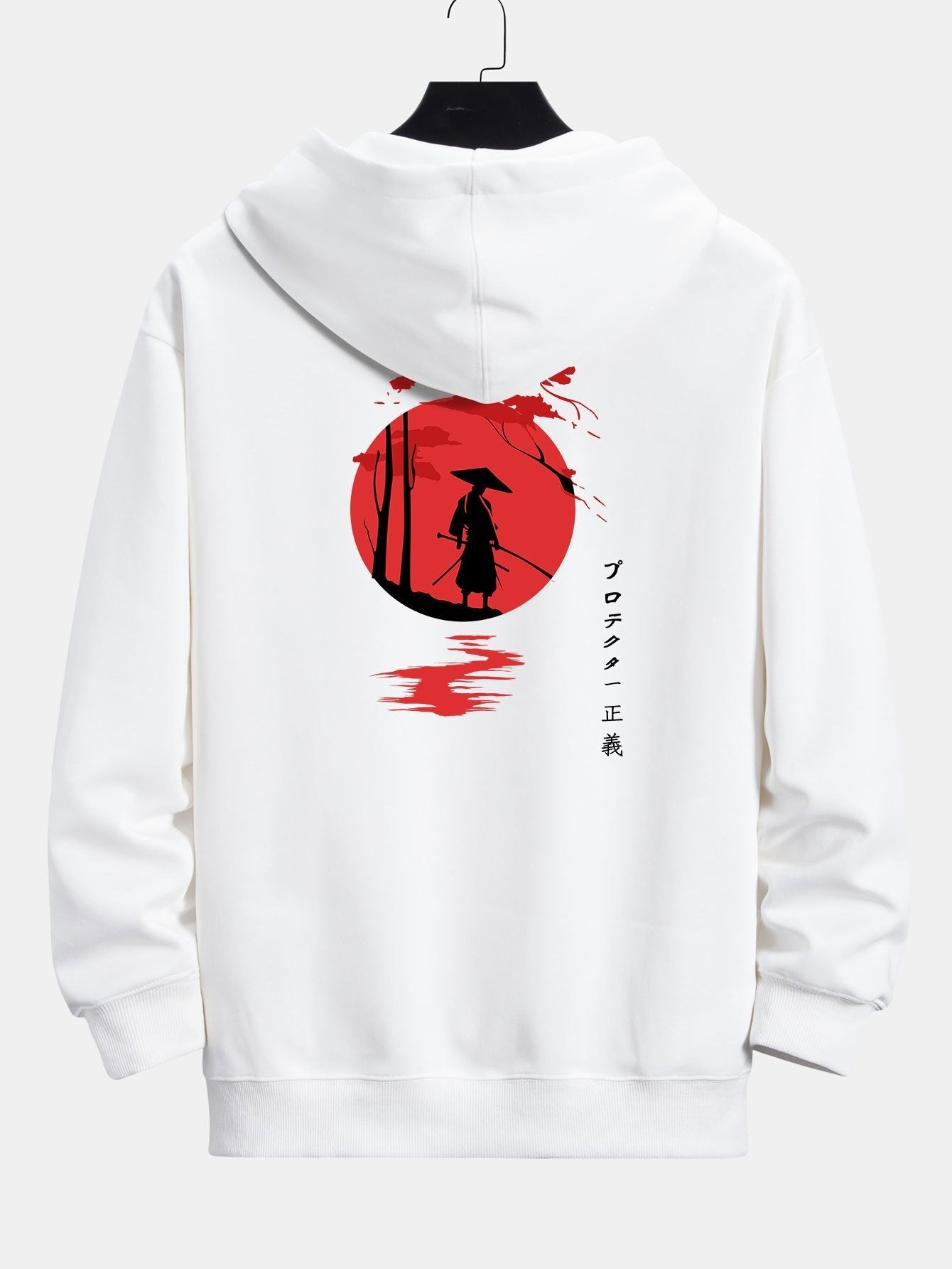 Jonathan | Slogan Samurai Back Print Relax Fit Hoodie