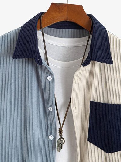 Agapito® | Corduroy Patchwork Shirt