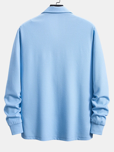 Mateo | Long Sleeve Ribbed Polo