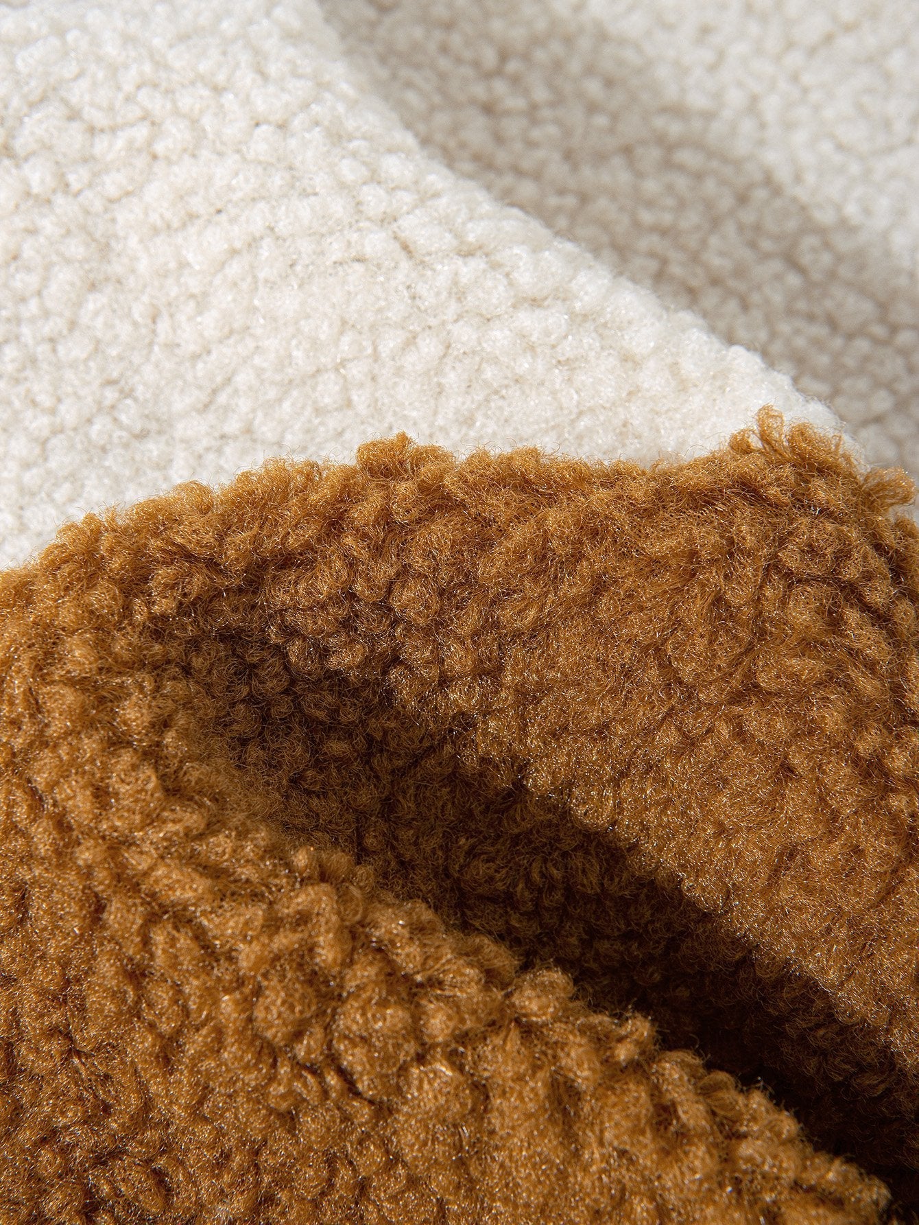 Juan | Color Block Teddy Fleece Coat