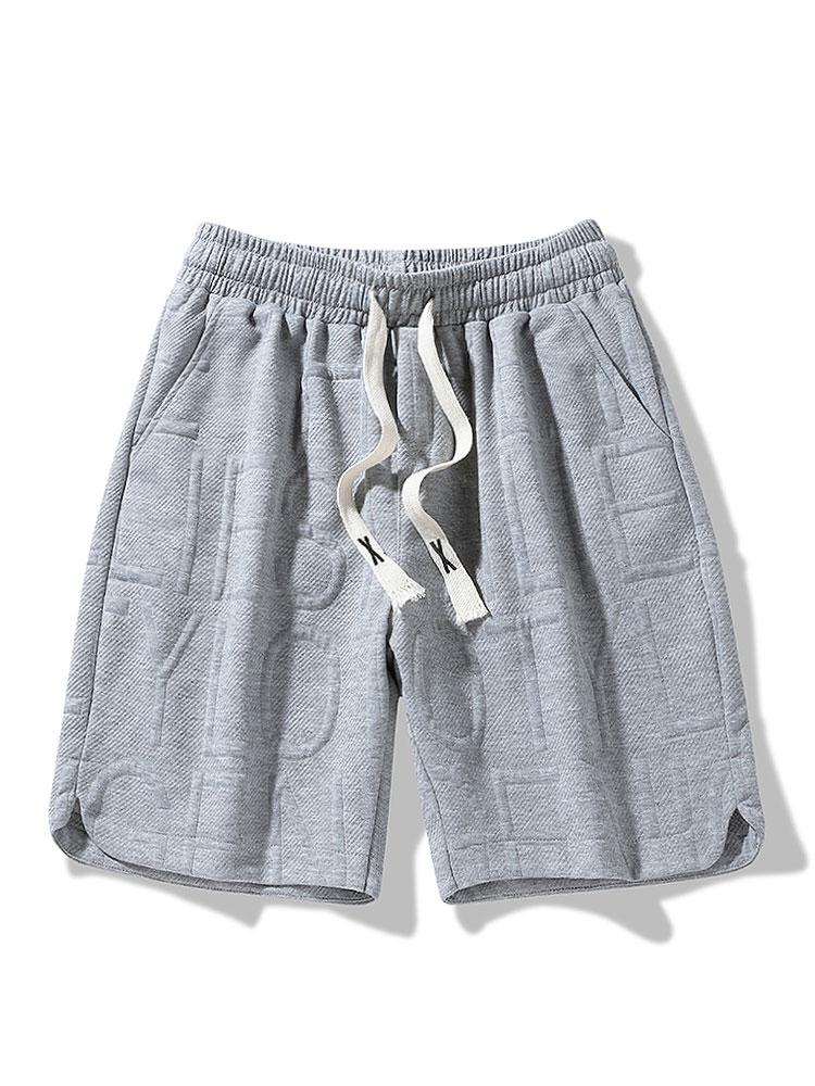 Avelino® | Letter Jacquard Warm Up Shorts