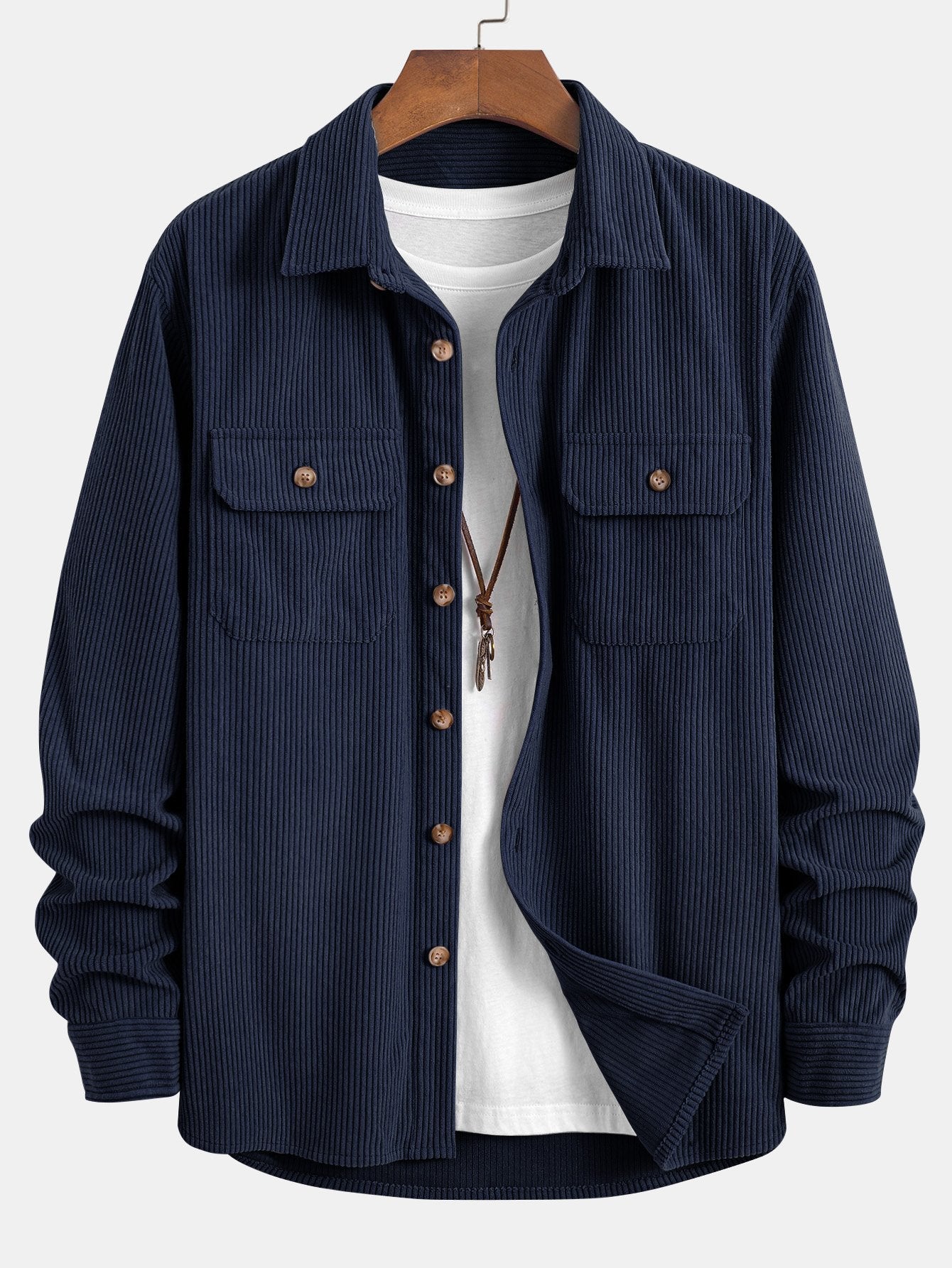 Albie® | Double Pocket Corduroy Shirt