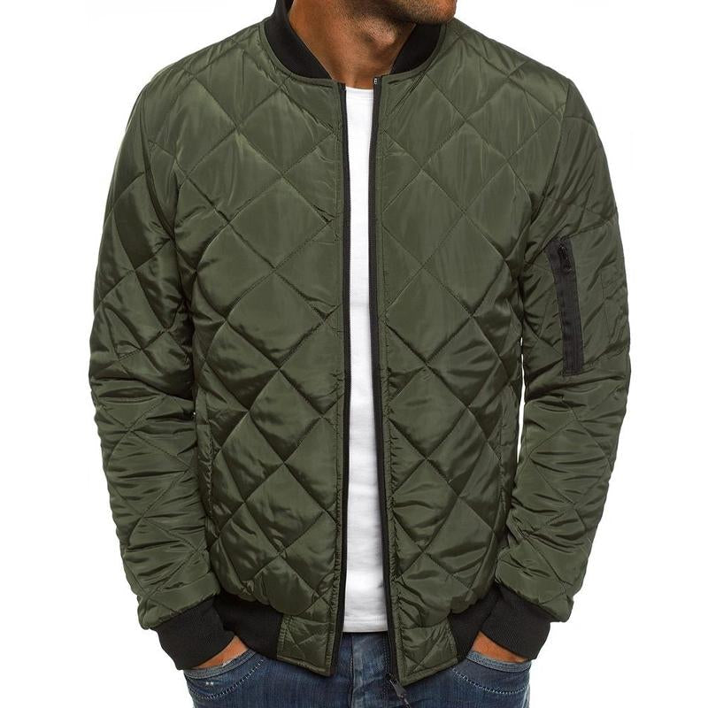 Bertus® | Men's Padded Stand Collar Solid Color Thermal Padded Jacket 17181514X