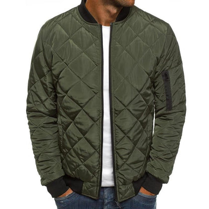 Bertus® | Men's Padded Stand Collar Solid Color Thermal Padded Jacket 17181514X
