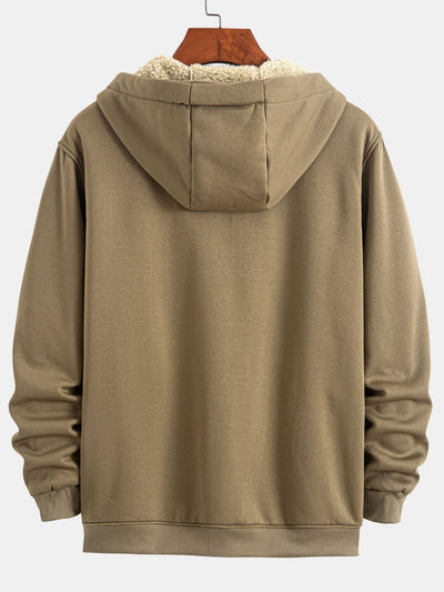 Zebulon | Teddy Lined Zip Up Hoodie