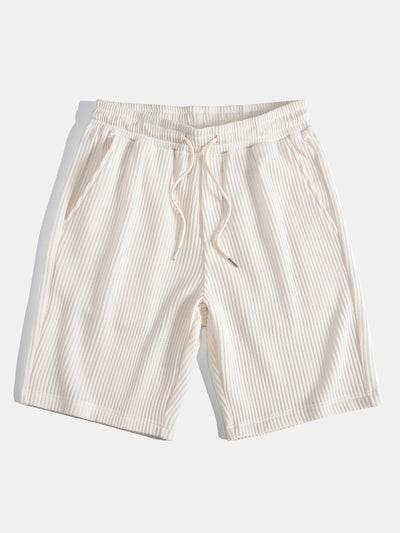 William® | Waffle Button Up Shirt & Drawstring Knitted Waffle Shorts