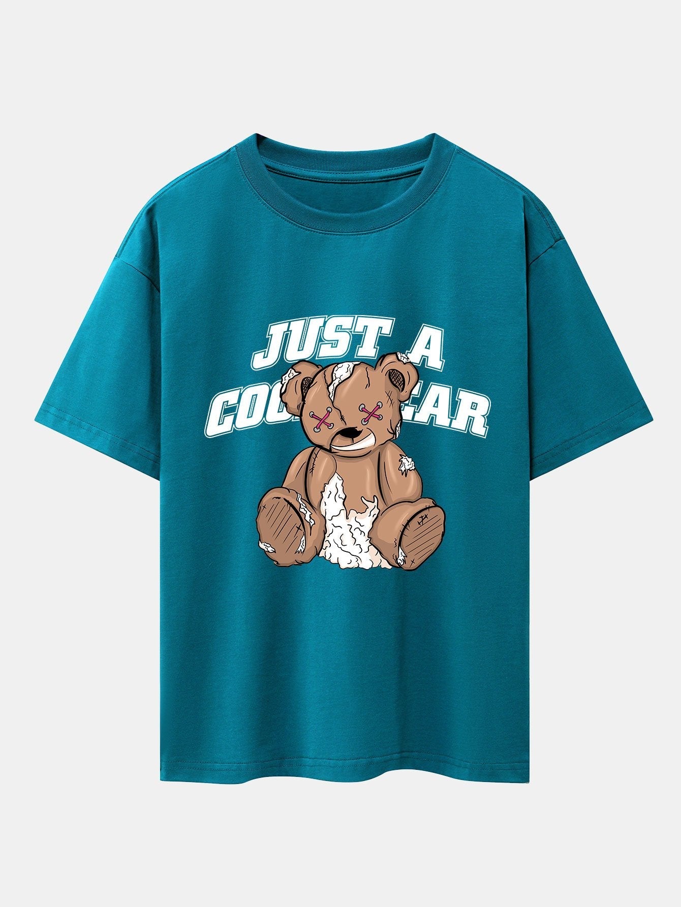 Joseph® | Tattered Bear Print Drop Shoulder Oversize T-Shirt