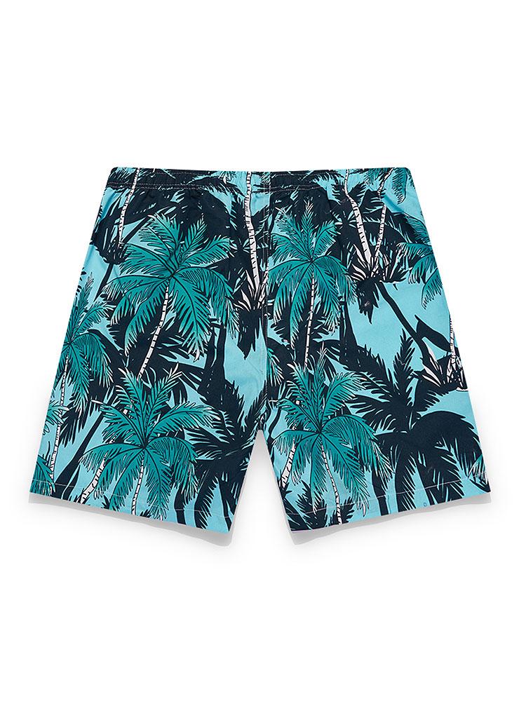Muhammad® | Tropical Print Button Up Shirt & Tropical Print Swim Shorts