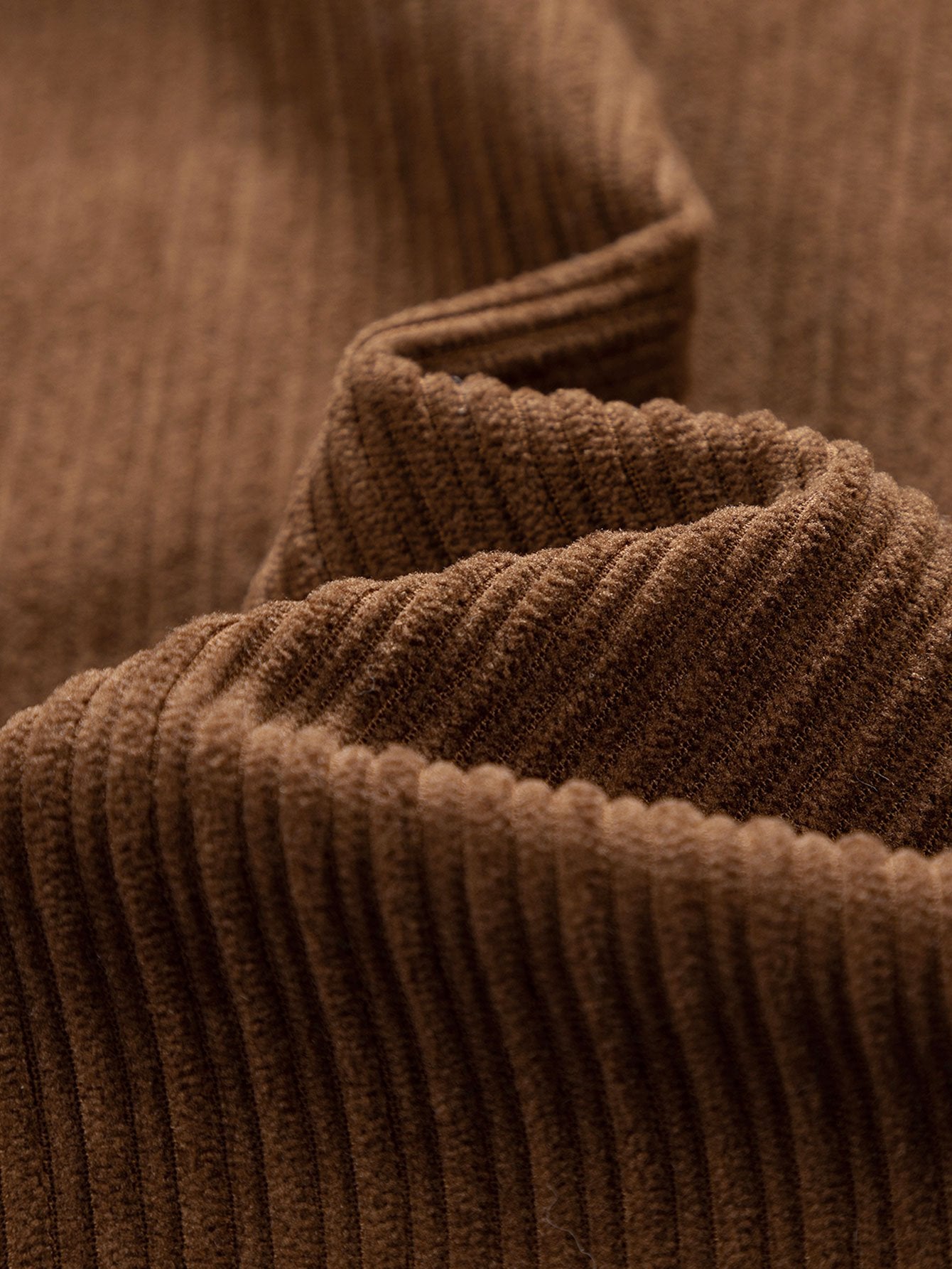 Ignacio | Funnel Neck Zipped Corduroy Jacket