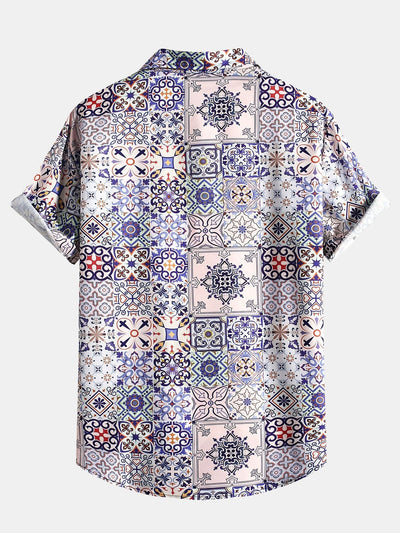 Archimedes® | Moroccan Tile Print Shirt