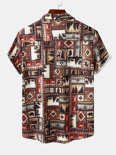 Guido® | Aztec Patch Print Shirt