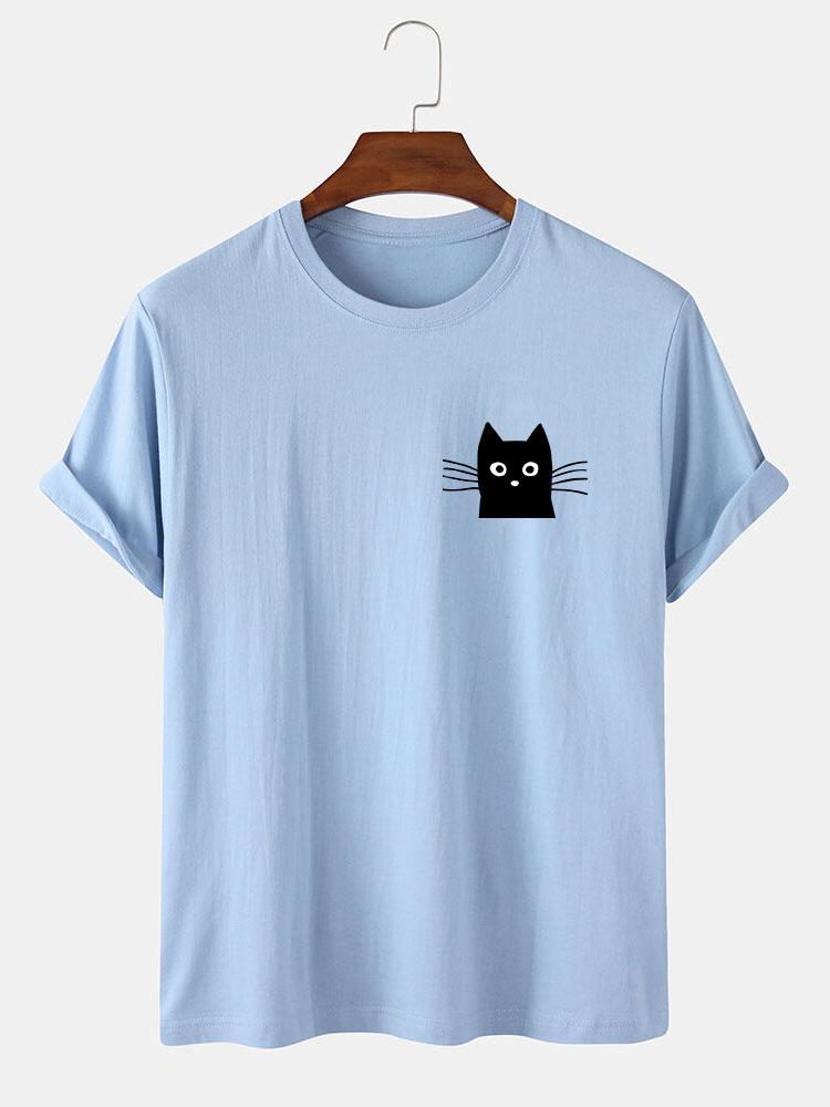 Ivan® | Cat Face Print T-Shirt