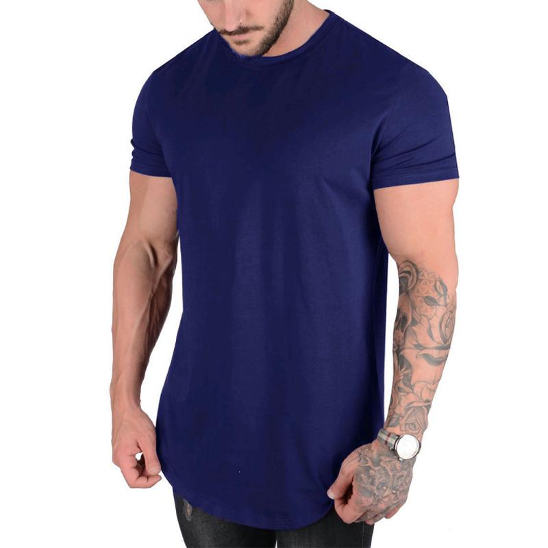 Men's Solid Color Loose Rond Neck Short Sleeve T-Shirt