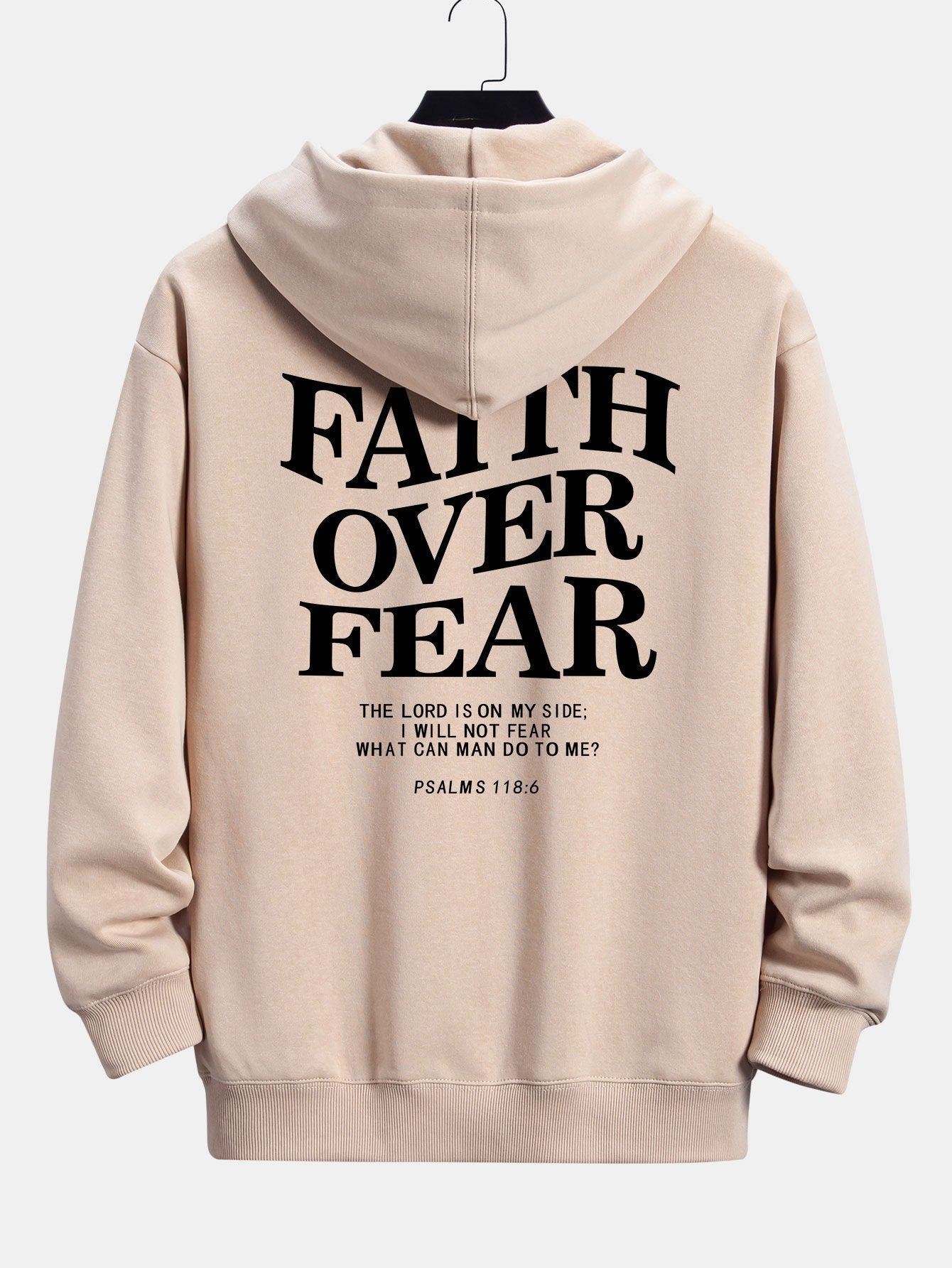 Bruno | Faith Over Fear Print Relax Fit Hoodie
