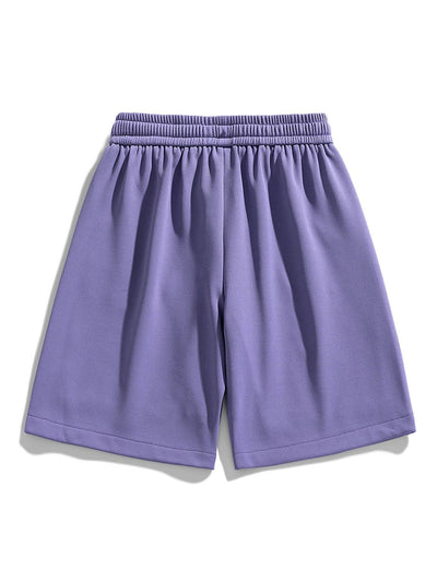 Badri® | Basic Textured Drawstring Shorts