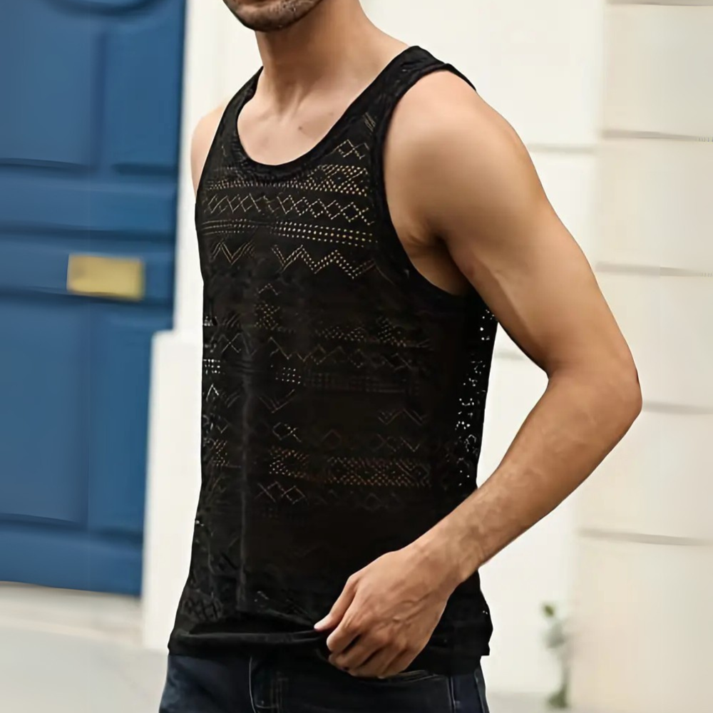 Lucas® | Fashionable hollow out tank top for men