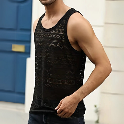 Lucas® | Fashionable hollow out tank top for men