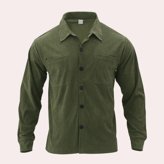 Ventura® | Robust long sleeve corduroy shirt for men