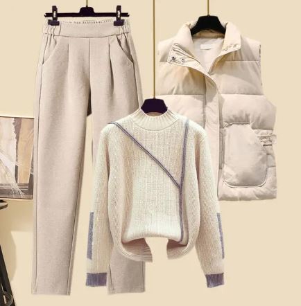 Lutero | Stylish ladies set with trousers, vest and sweater