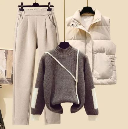 Lutero | Stylish ladies set with trousers, vest and sweater