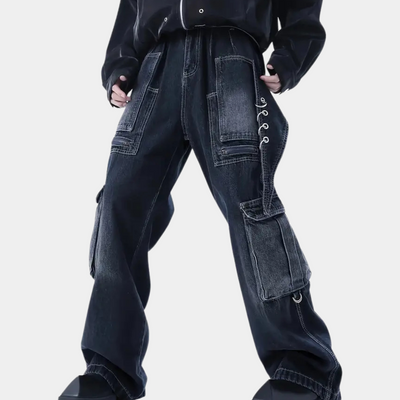 Adam® | Men's Straight Denim Pants with Convenient Pockets