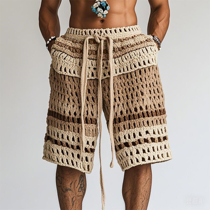 Men's Holiday Braided Beach ShortsP