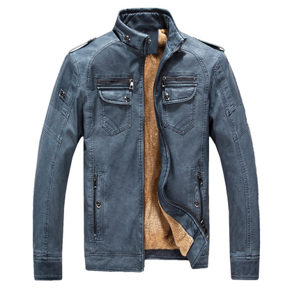 Johnathan® | Classic Leather Fleece Jacket For Men