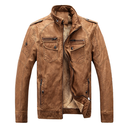Johnathan® | Classic Leather Fleece Jacket For Men