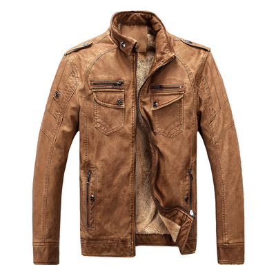 Johnathan® | Classic Leather Fleece Jacket For Men