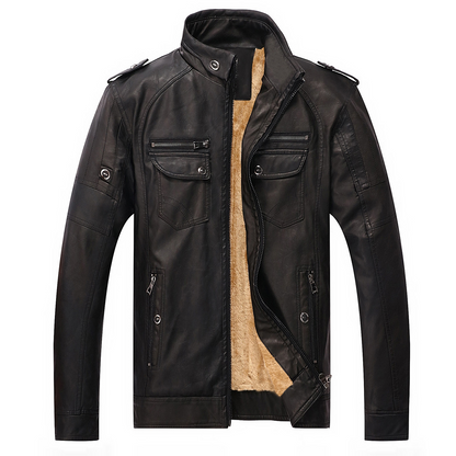 Johnathan® | Classic Leather Fleece Jacket For Men