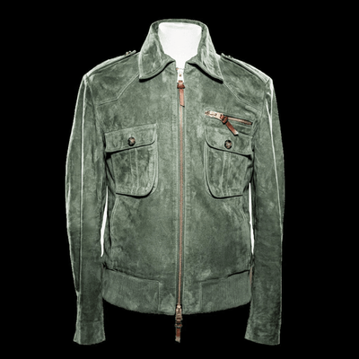 Lael | Retro suede jacket with lapels and breast pocket