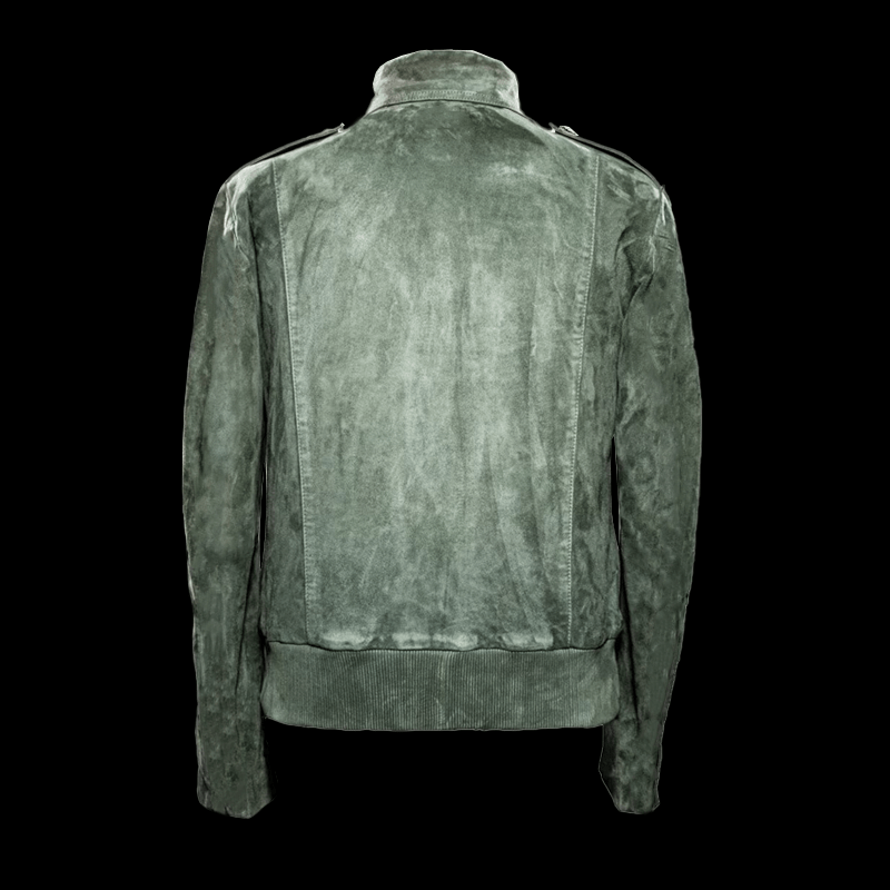 Lael | Retro suede jacket with lapels and breast pocket