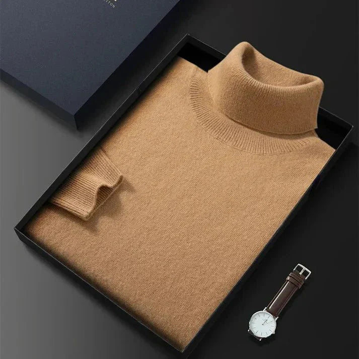 Caius | Soft cashmere turtleneck sweater