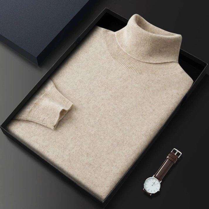 Caius | Soft cashmere turtleneck sweater