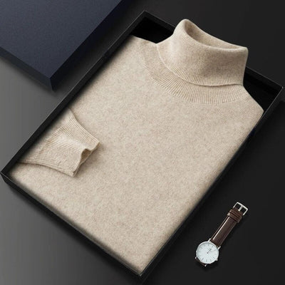 Caius | Soft cashmere turtleneck sweater