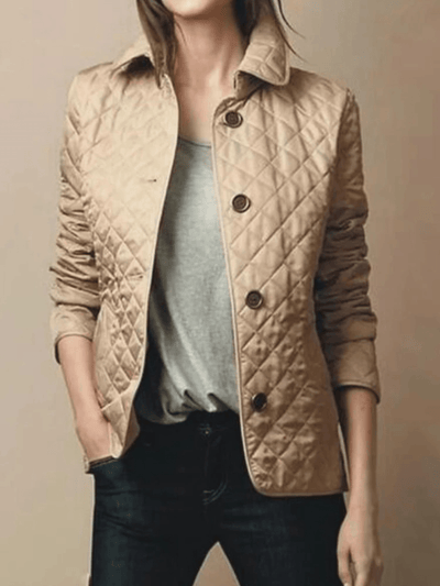 Manel | Quilted jacket with turned-up collar